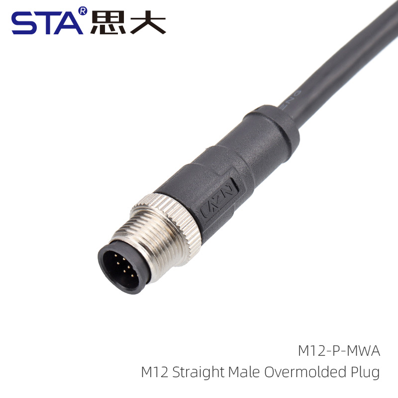 Straight Male Overmolded Plug