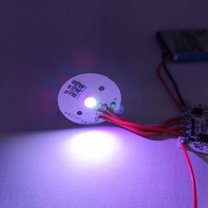 Control de sensor táctil, controlador de placa de circuito PCB LED con control remoto IR de 24 teclas para DIY, luces nocturnas 3D, lámpara de mesa de madera colorida RGB