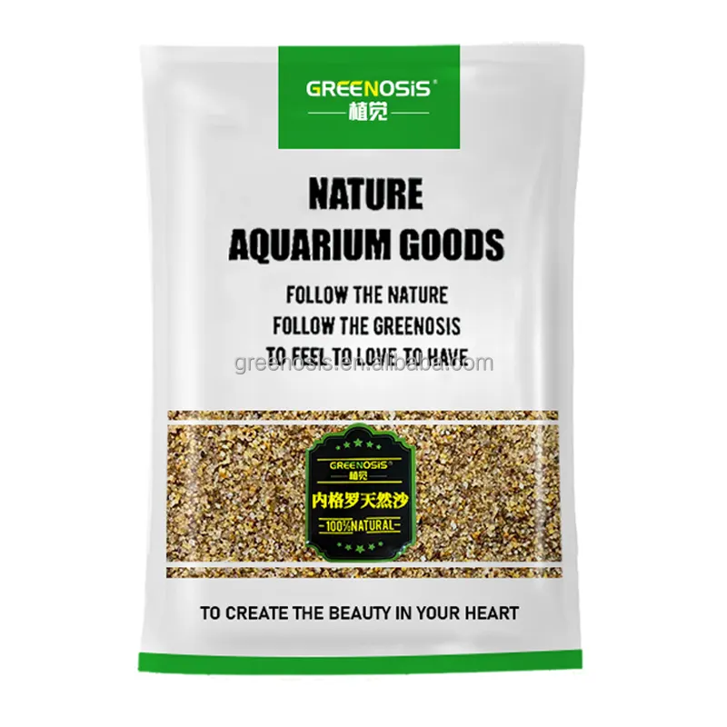 GREENOSIS decorazione dell'acquario sabbia Negro fiume sabbia piante acquatiche sabbia 2.5kg