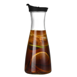 <span class=keywords><strong>1L</strong></span>透明ガラス飲料ボトルスクリューオンキャップ8オンスツイストオフプラスチック蓋ミルクオレンジジュース水ディフューザー箱入り瓶