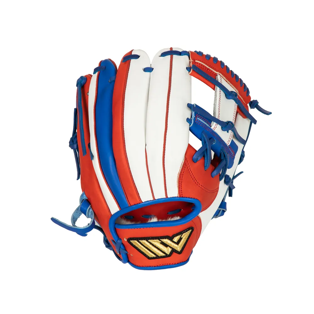 Grande Marca di Stampo Stile di Velcro Doppio Cordoncino guanto da baseball Softball Guanto