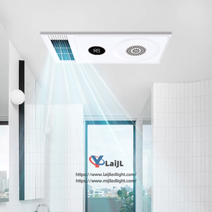 SAA+CE Certified Intelligent LED Lighting Fan with Plasma Air Purification &amp; <strong>Ceiling</strong> <strong>Heating</strong> 300*600 Free-Standing Installation - Product Image 4