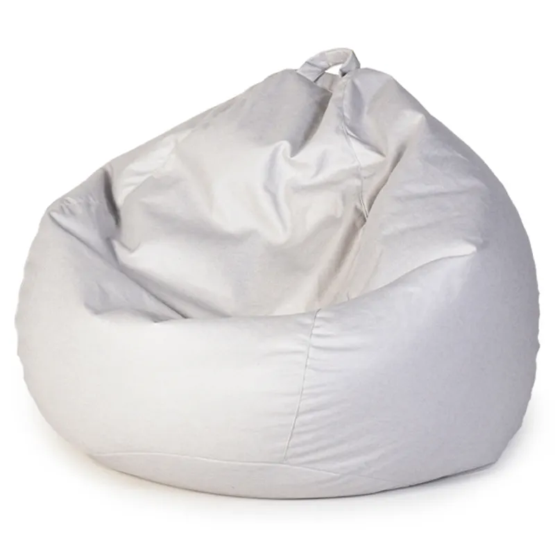 Furnitur tahan air Modern putih XL Sofa Sofa tempat tidur ruang tamu Leathaire Polyester Bean Bag Cover tanpa isi