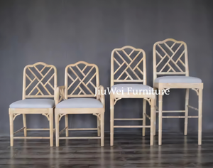 Chaise réglable en hauteur commerciale de bras de chêne pour la conception Chippendale de salle à manger de restaurant - Product Image 4