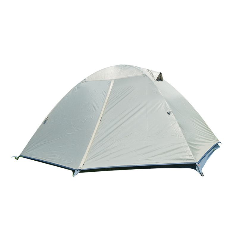 Poteau double en aluminium beige