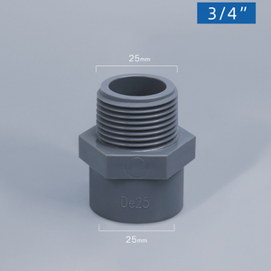 2 Inch PVC Schedule 40 MPT X <strong>S</strong> Male Adapter IBC Tank Fitting Pipe <strong>Coupling</strong> in Stock - Product Image 5