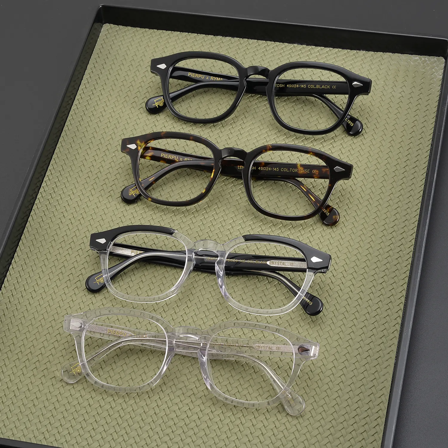 إطارات نظارات كلاسيكية واسعة لمصمم جديد نظارات قصر النظر إطارات نظارات عالية الجودة من الأسيتات للجنسين