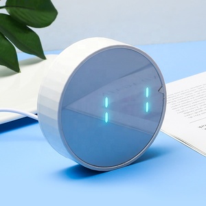 Superficie dello specchio intorno all'orologio digitale a LED conto alla rovescia timer da scrivania con aspirazione magnetica orologio elettronico multifunzione - Product Image 2