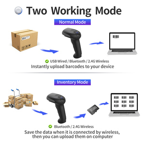 Xincode cầm tay máy quét mã vạch hàng tồn kho <span class=keywords><strong>1D</strong></span> Laser 2D CMOS cảm biến hình ảnh barcod Reader máy quét không dây quét mã vạch - Product Image 4