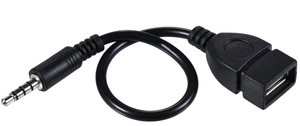 3.5มม. (1/8นิ้ว) AUX ปลั๊กตัวผู้ไปยัง USB 2.0ตัวเมียสายแปลงอะแดปเตอร์สำหรับเล่นเพลงพร้อม U-Disk ในรถของคุณ - Product Image 6