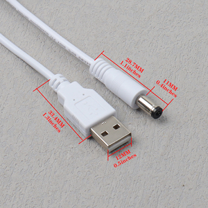 Fabrika doğrudan USB DC 5.5x2.1mm güç şarj kablosu dizüstü Tablet yönlendirici hoparlör için DVD OYNATICI - Product Image 2
