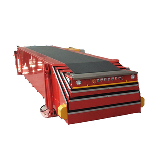 Scatole per pacchi mobili alimentate macchine per il trasporto di cartoni trasportatori a nastro telescopici per lo scarico di carico di camion - Product Image 1