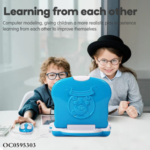 Giocattolo per bambini che imparano l'inglese macchina per l'educazione precoce in plastica con display a LED giocattoli per laptop computer intelligente macchina per l'apprendimento