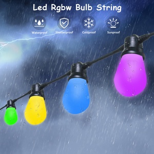 Tira de luces led rgb de un solo color, alimentación solar de 24 voltios, 5m, resistente al agua