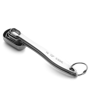 Manjia 6 Cái/bộ Thép Không Gỉ Đo Thìa, Cho Khô Và Chất Lỏng Thành Phần, Thu Hẹp Hình Dạng Dễ Dàng Phù Hợp Với Trong Lọ Gia Vị - Product Image 5