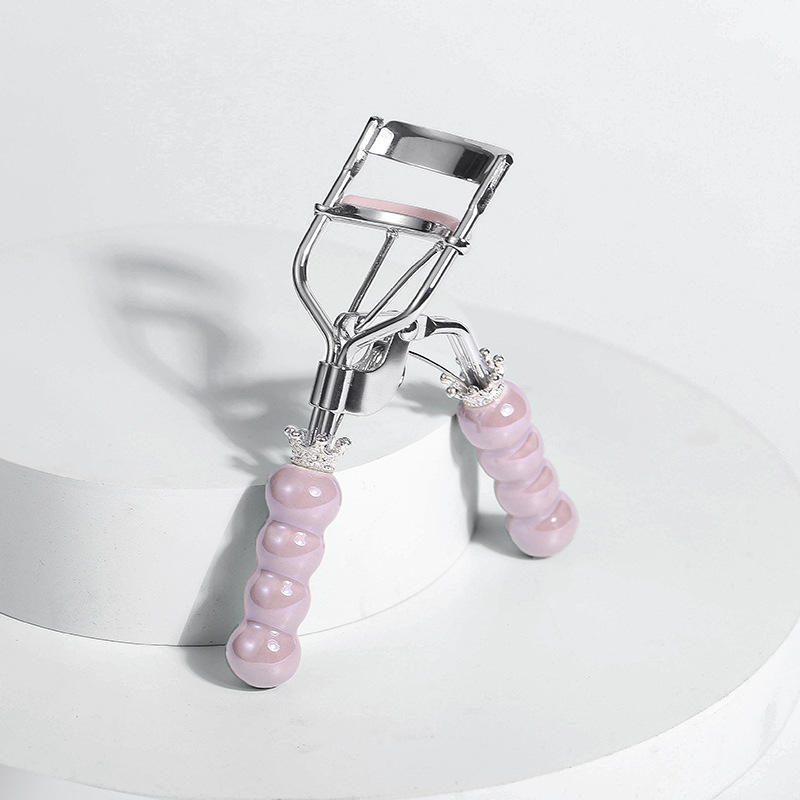 Couronne violette - Poignée en céramique