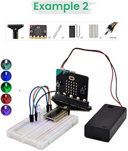 Aismartlink Microbit <strong>Basic</strong> Starter Kit for BBC Micro:bit V2 Accessories STEM Kit <strong>Coding</strong> for Beginners (Micro:bit V2.21 Included)