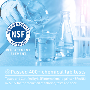 NSF 401认证手动水龙头过滤器家用活性炭块，用于减少重金属氯气味生锈和沉积物 - Product Image 6