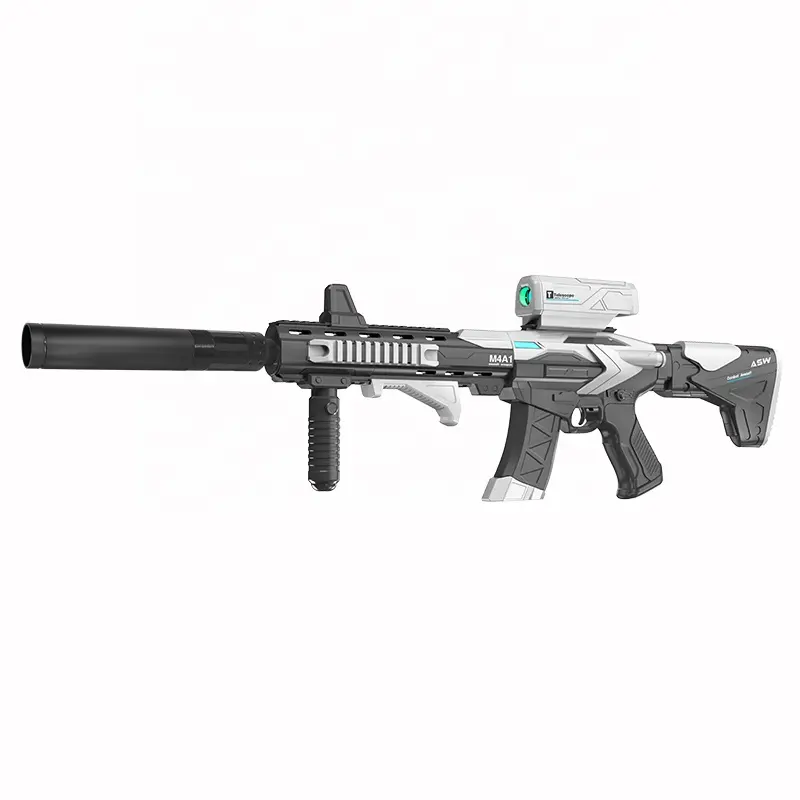Custom M416 Gel Gun Blaster Electric Gel Ball Blaster Splatter Soft Bullet Blaster Future Toy Gun Set for Outdoor Shooting Game
