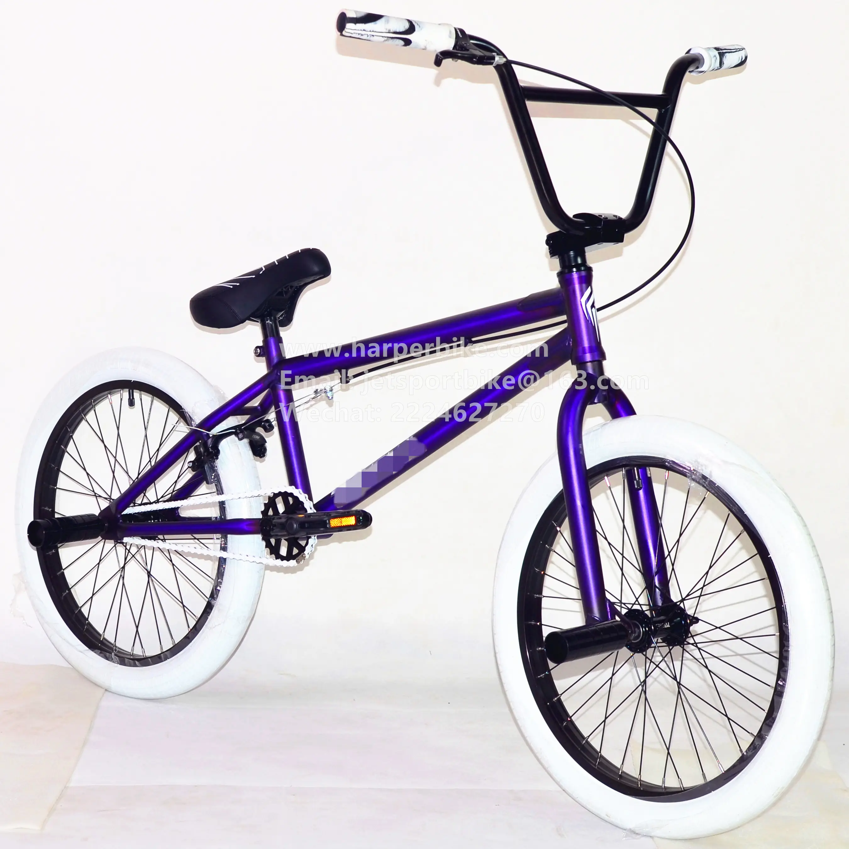 การออกแบบที่กำหนดเองแมตต์สีโปร่งแสง BMX 20นิ้วฟรีสไตล์จักรยานจักรยาน