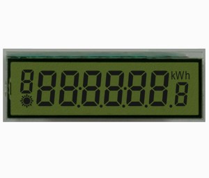2 zoll htn lcd display bildschirm 8 digit lcd display für energie meter HTN positive metall pin stecker oem display für power meter - Product Image 1