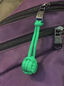 Handmade dây kéo kéo Key Fob khỉ nắm tay hải lý nút bóng chuyền Keychain Paracord Keychain - Product Image 5