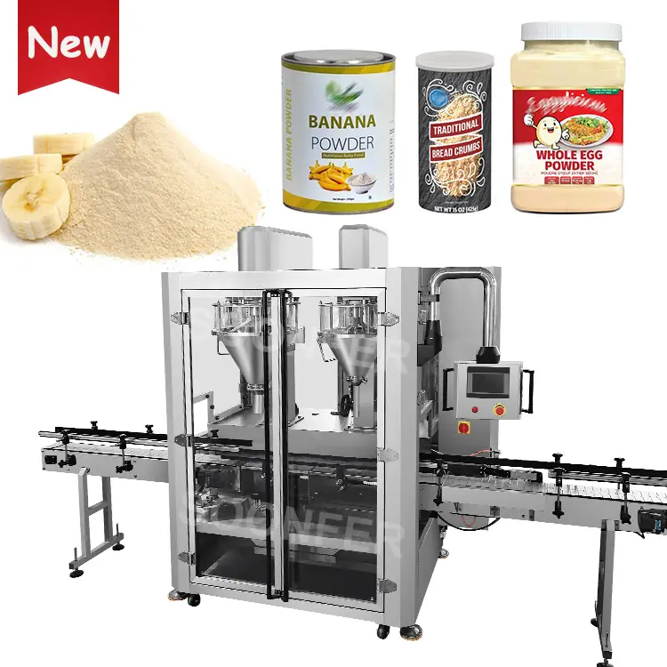 Automatic bread flour egg powder jar filling machine bottle banana powder filling machine