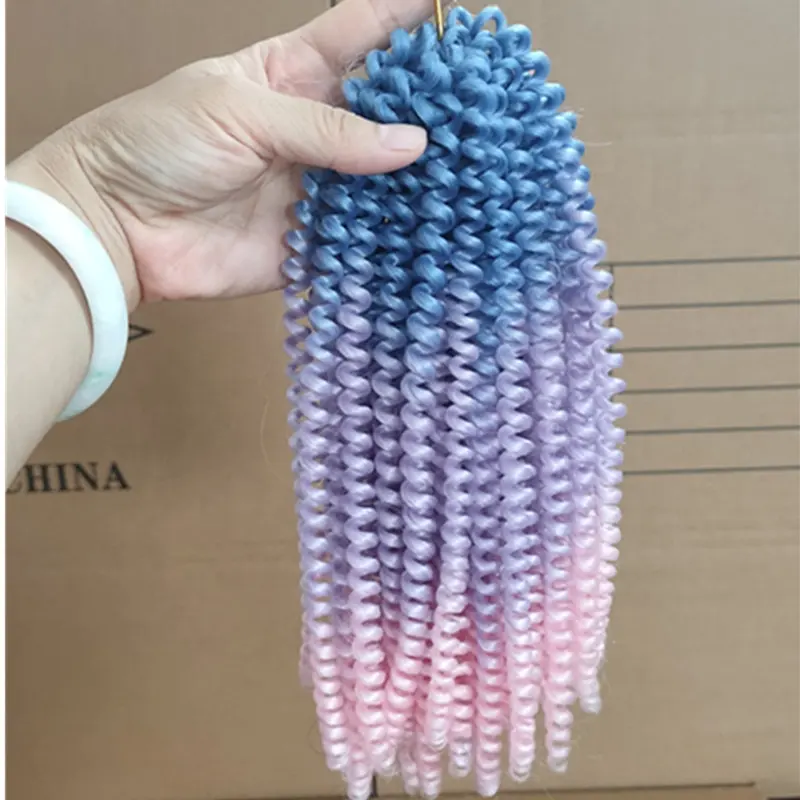 Wholesale Synthetic Spring Twist 8 inch Nubian Hair Braid Products Kenya Freetress Crochet Braiding Hair Extension