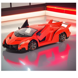 新しい2.4Gリモートコントロールモデル光と音楽を備えた高速ドリフトカー、1:14ドア開口部Rcドリフトカー、電気玩具車両カー