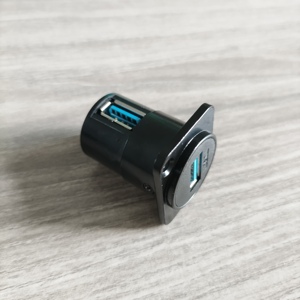 90度D形USB3.0 a型母插座直角USB3.0耦合器5Gbps USB XLR法兰安装适配器USB连接器 - Product Image 5