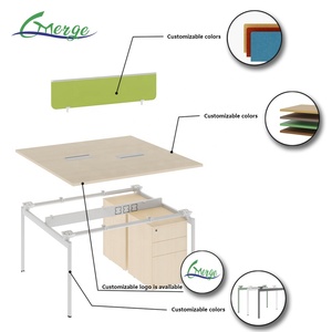 Bàn <span class=keywords><strong>l</strong></span>àm việc văn phòng hiện đại kiểu chữ <span class=keywords><strong>L</strong></span>, thiết kế công thái học, chất <span class=keywords><strong>l</strong></span>ượng cao, dành cho 2 người, thương hiệu Glory Merge. - Product Image 6