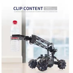 Роботизированная рука с открытым исходным кодом Raspberry 4WD Mecanum Robot Car AI Vision Программирование умная Робототехника комплекты