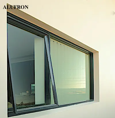 Portas de pátio de preço competitivo design de janela de vidro de fábrica de alumínio