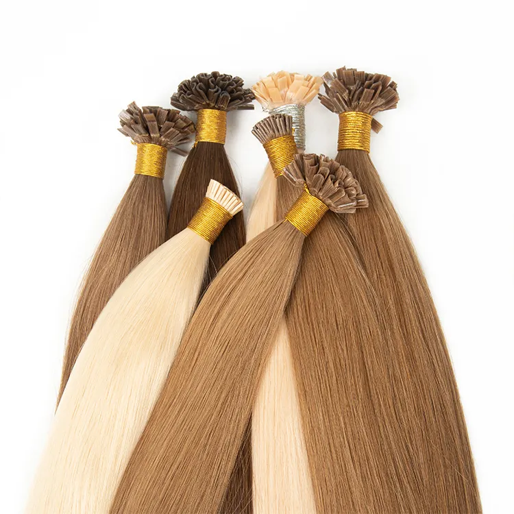 Queratina de fornecedor direto de fábrica, preenchido, 100% remy, cabelo brasileiro, único, donador, cutícula completa alinhada, extensões de cabelo de ponta em u