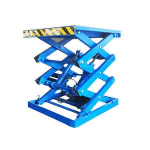 Plataforma de elevación hidráulica eléctrica de doble cizalla personalizada para carga/descarga, artículos de construcción de almacén, acero duradero, nuevo - Product Image 1