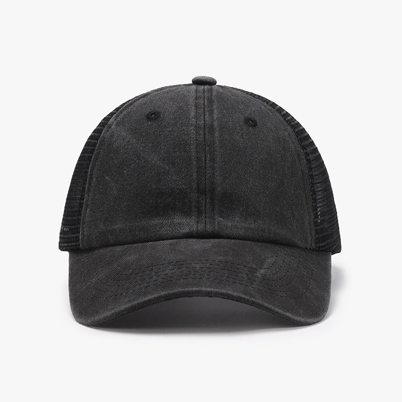 casquette en maille noire