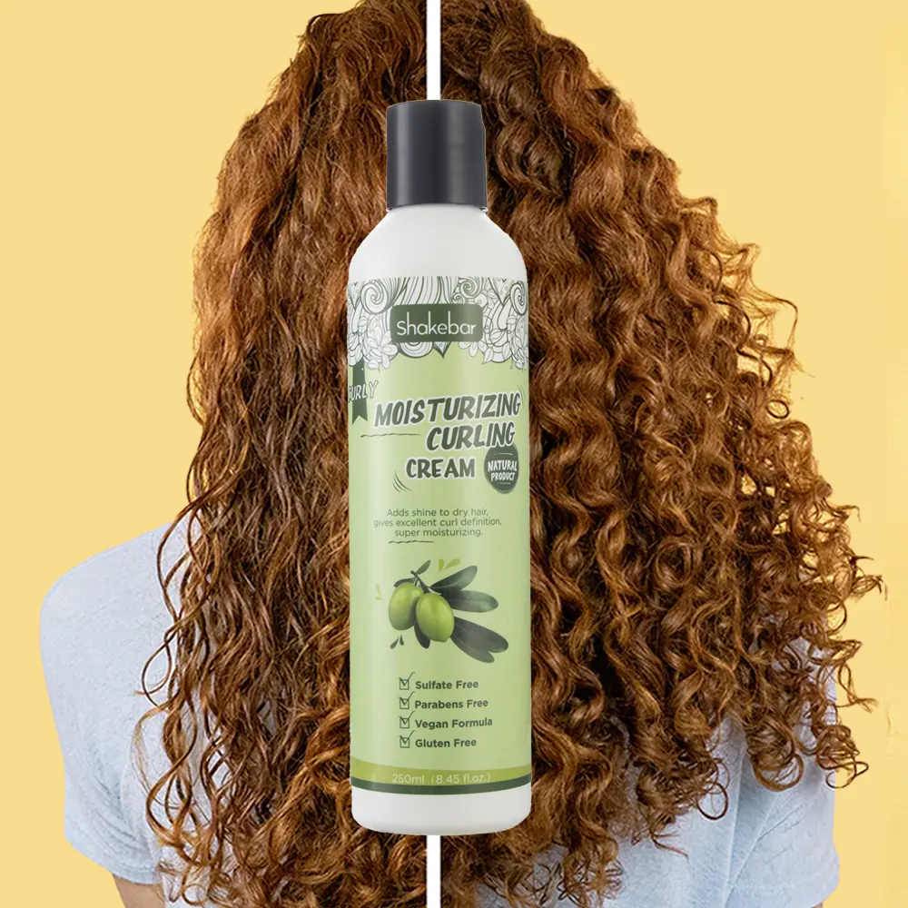 Shakebar Lage Moq Organische Hydraterende Krullend Haar Producten Curl Defining Cream Curling Crème