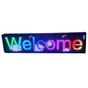 Заводская Прямая поставка, английский пользовательский светодиодный rgb дисплей с текстом, электронные вывески