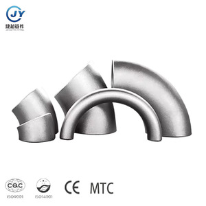 Thép không gỉ khuỷu tay 90 độ ASME b16.9 dài bán kính sch40 bán kính 1D áp lực cao mông hàn uốn cong cho thực phẩm đồ uống - Product Image 1