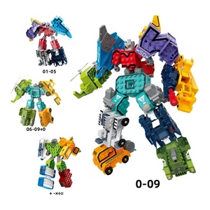 Kaili numero deformazione robot giocattoli bambini educativi matematica apprendimento 0-9 blocchi di costruzione digitali set robot giocattolo - Product Image 3