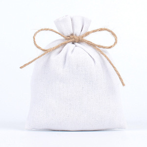 Eco Canvas Printed Cotton Linen Draw <strong>String</strong> Bags Packaging Custom Logo Drawstring Bag - Product Image 4
