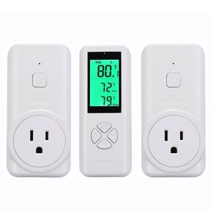 Özelleştirilebilir OEM/ODM kablosuz uzaktan dijital termostat denetleyici plastik LCD ekran ev kullanımı için sıcaklık aletleri - Product Image 1