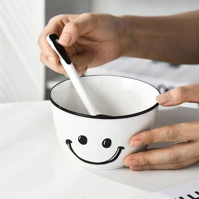 Tazón de arroz blanco de 4,5 pulgadas
