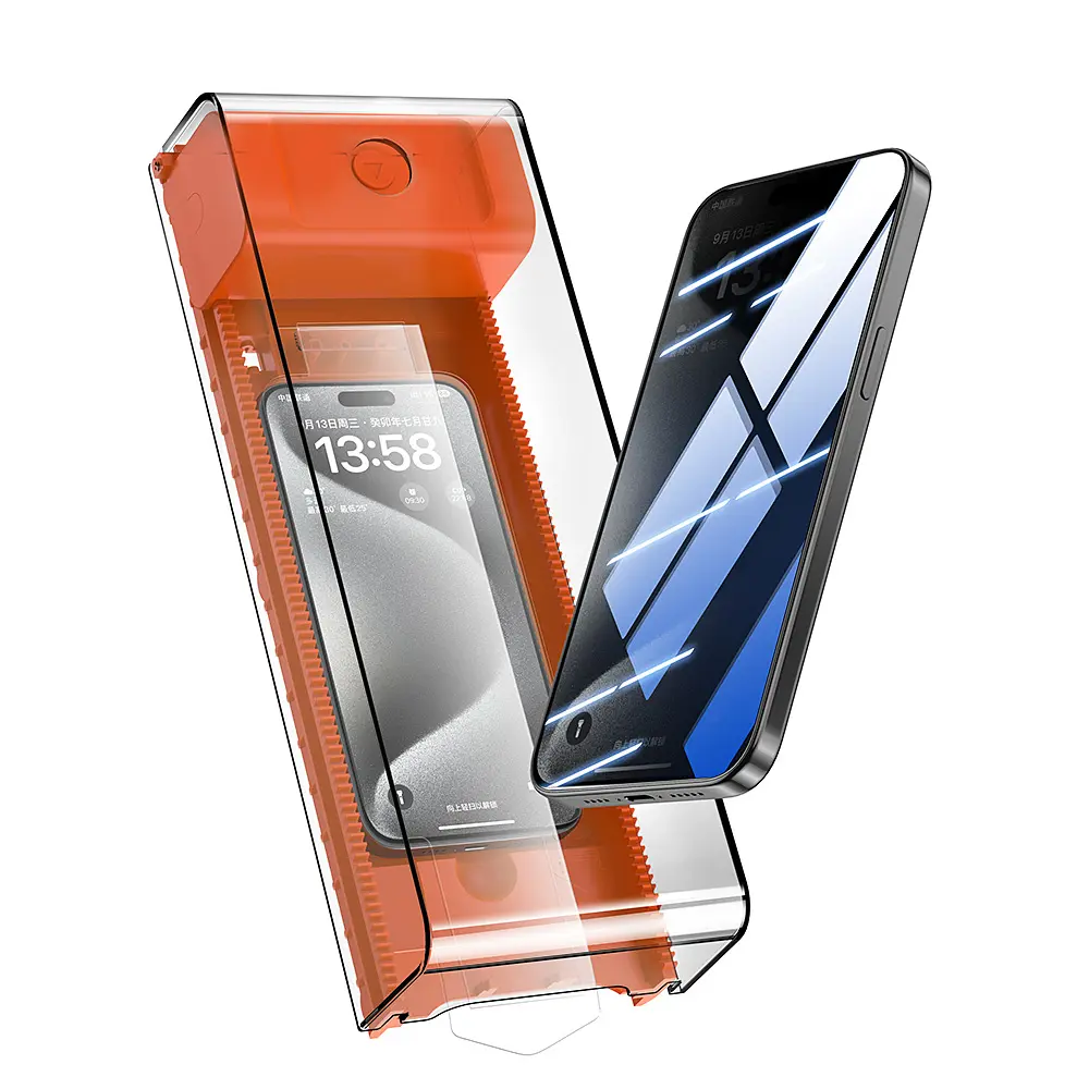 Tela de vidro temperado para celular, máquina elétrica totalmente automática para remoção de poeira e proteção de celular