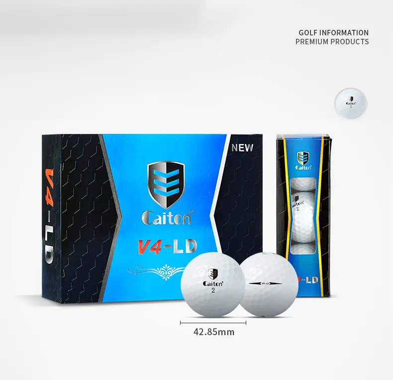 Vendita calda professionale Premium 4 pezzi Surlyn gomma Eco pallina da Golf superato la certificazione USGA palline da Golf accessori