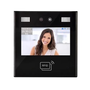 Máquina terminal de reconocimiento facial dinámico para cámara Ai, soporte base 3D Linux para sistema de acceso de apertura de puerta de asistencia - Product Image 4