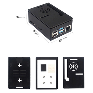 Scatola #44072 di lampone nero Pi 4B +/4B con modello di ventaglio con categoria di prodotto ICs - Product Image 1