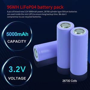 CE certificata DC up con Lifepo4 30000mAh 3.2V 12V 5A 19V 4A tipo C di uscita con caricatore solare per WIFI Router Modem di rete - Product Image 4