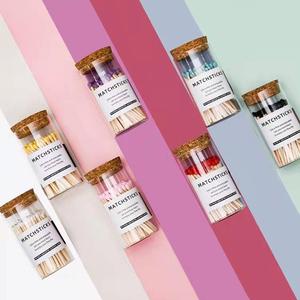 Wholesale Colored Custom Logo Matchsticks Promotional Jar <strong>Match</strong> in Glass Bottle White <strong>Matches</strong> - Product Image 3