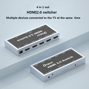 DTECH <strong>HDMI</strong> <strong>Switch</strong> 4x1 4k/60hz <strong>HDMI</strong> <strong>2</strong>.0 Automatic/manual Switcher 1 <strong>HDMI</strong> <strong>Output</strong> 4 <strong>HDMI</strong> 4 in 1 Out - Product Image 2